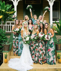 boda inspiración tropical bridesmaids