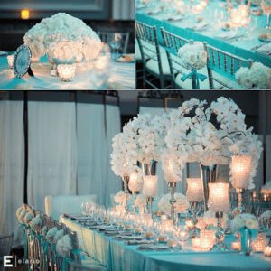 banquete azul Tiffany