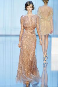 Elie Saab vestido boda bronce
