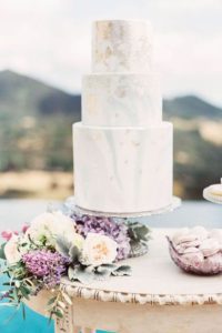 pasteles de mármol bodas 2018