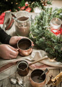 Navidades con chocolate caliente