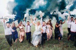 momentos especiales boda humo color