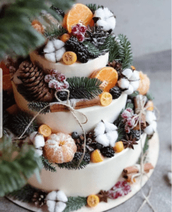 pastel de invierno