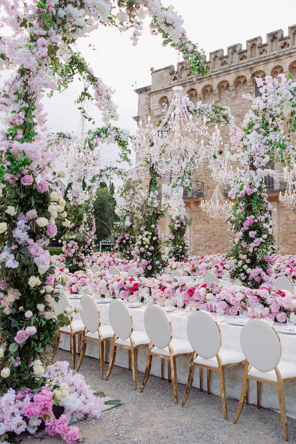 Decoración floral de boda